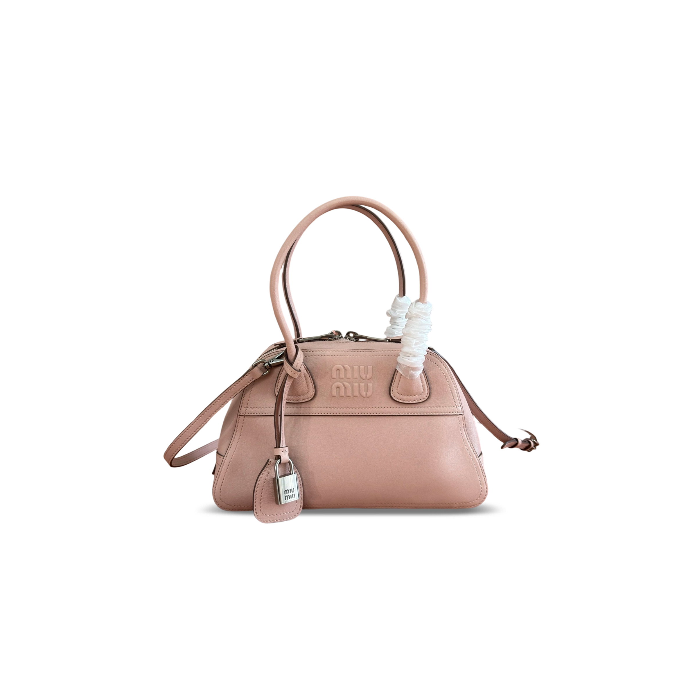 MIU MIU VIVANT NAPPA LEATHER BAG (28*17*9.5cm)